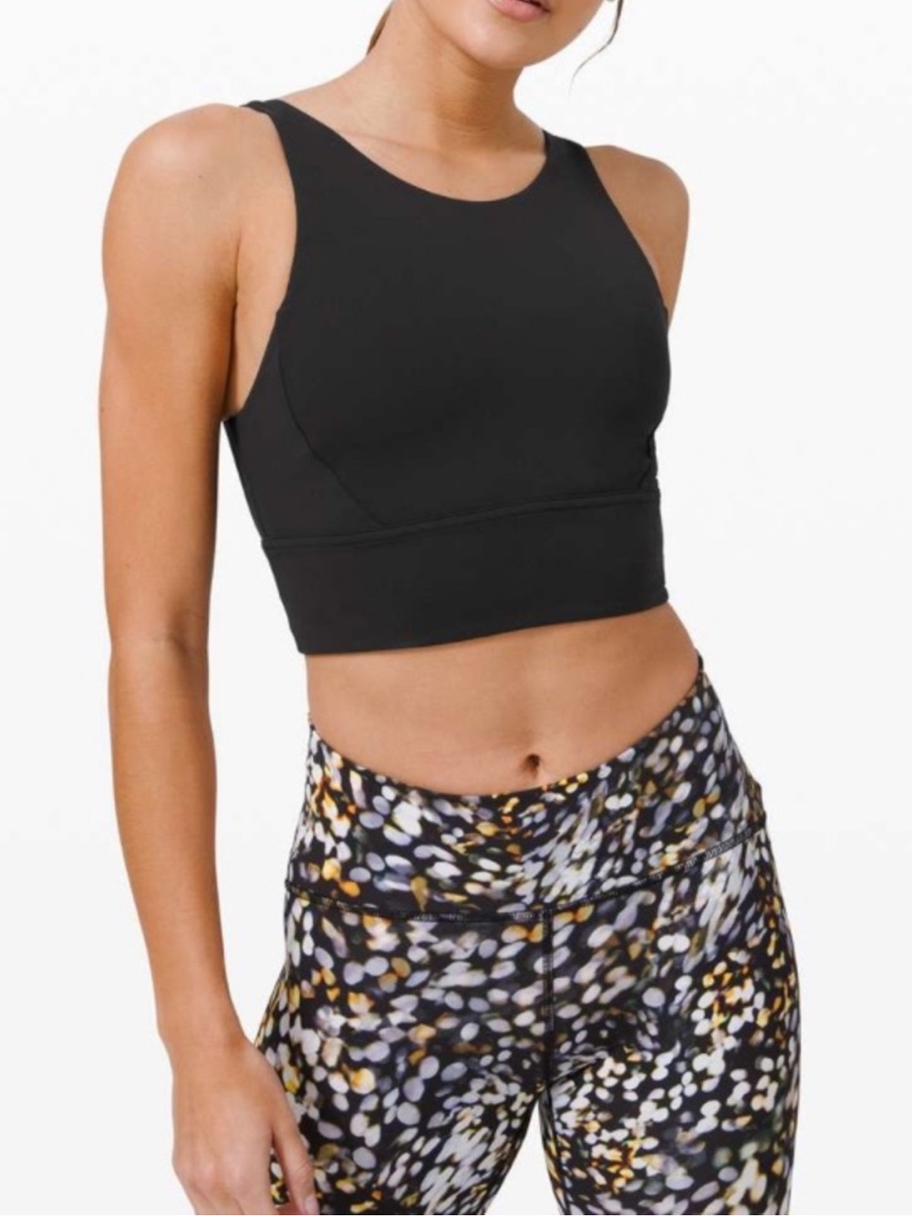 LULULEMON Stronger As One Long Line High-Neck Sports Bra | Size 8